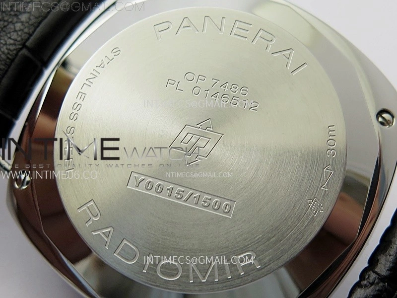 Radiomir PAM1294 Y 40mm SS VSF 1:1 Best Edition Black Dial on Black Leather Strap Asian P900