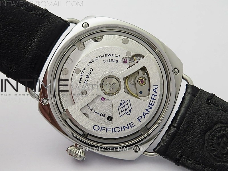 Radiomir PAM1294 Y 40mm SS VSF 1:1 Best Edition Black Dial on Black Leather Strap Asian P900