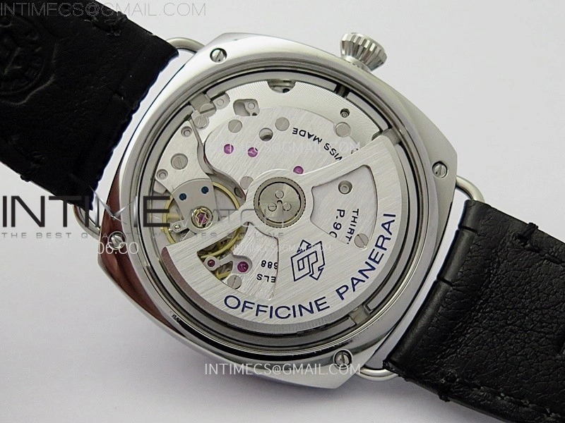 Radiomir PAM1294 Y 40mm SS VSF 1:1 Best Edition Black Dial on Black Leather Strap Asian P900