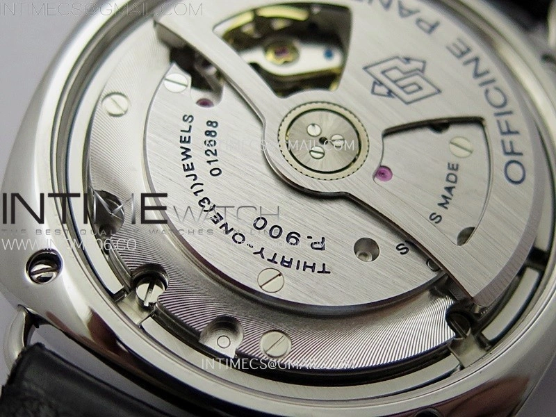 Radiomir PAM1294 Y 40mm SS VSF 1:1 Best Edition Black Dial on Black Leather Strap Asian P900