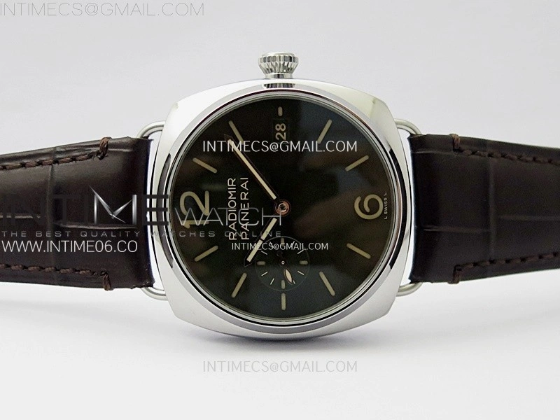 Radiomir PAM1386 Z 40mm SS VSF 1:1 Best Edition Green Dial on Black Leather Strap Asian P900