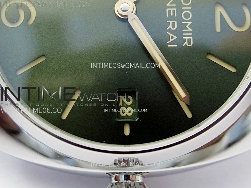 Radiomir PAM1386 Z 40mm SS VSF 1:1 Best Edition Green Dial on Black Leather Strap Asian P900