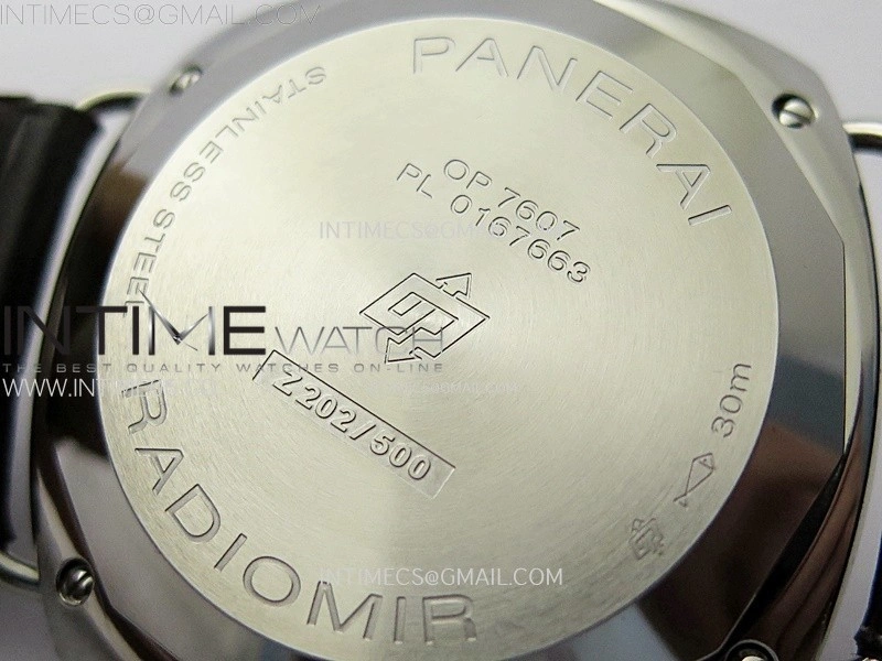 Radiomir PAM1386 Z 40mm SS VSF 1:1 Best Edition Green Dial on Black Leather Strap Asian P900