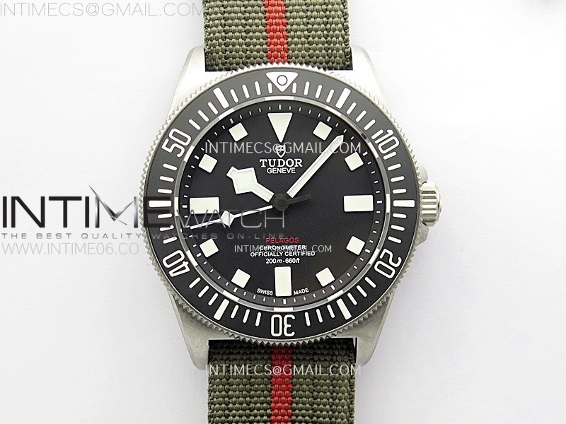 Pelagos M25717N-0001 Ti M+F 1:1 V4 Best Edition Black dial Black Ceramic Bezel on Nylon Strap Miyota 8N-24