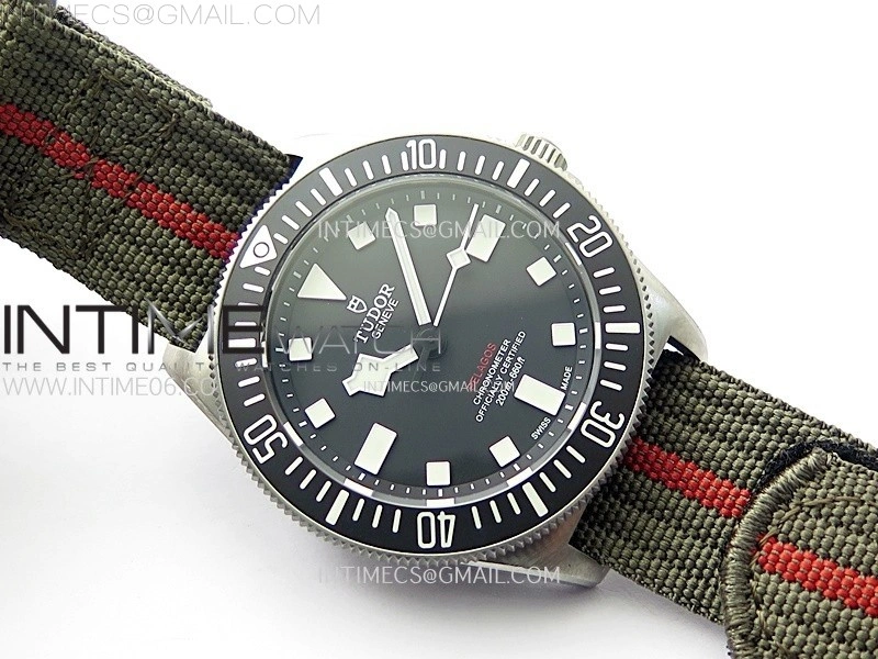 Pelagos M25717N-0001 Ti M+F 1:1 V4 Best Edition Black dial Black Ceramic Bezel on Nylon Strap Miyota 8N-24