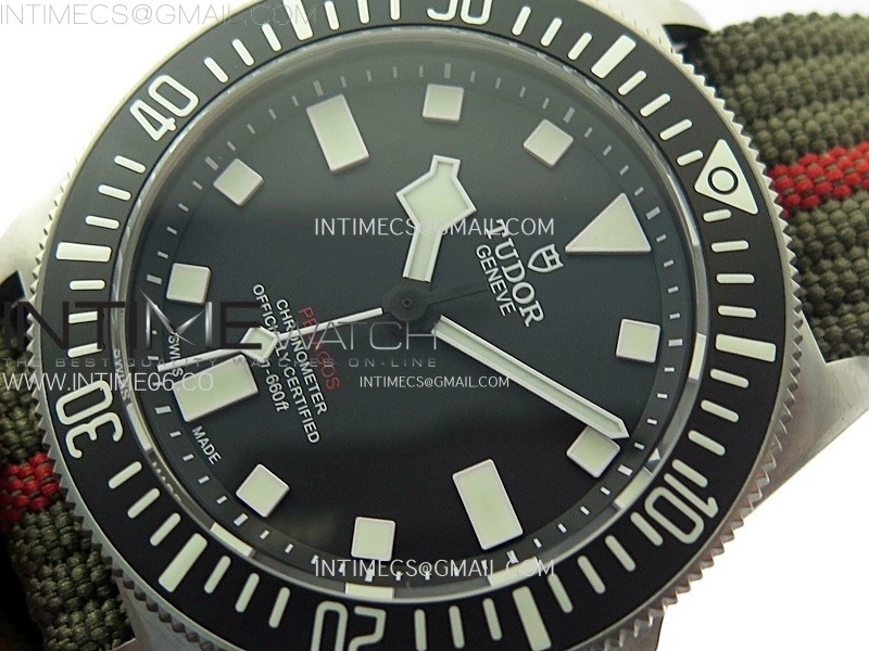 Pelagos M25717N-0001 Ti M+F 1:1 V4 Best Edition Black dial Black Ceramic Bezel on Nylon Strap Miyota 8N-24