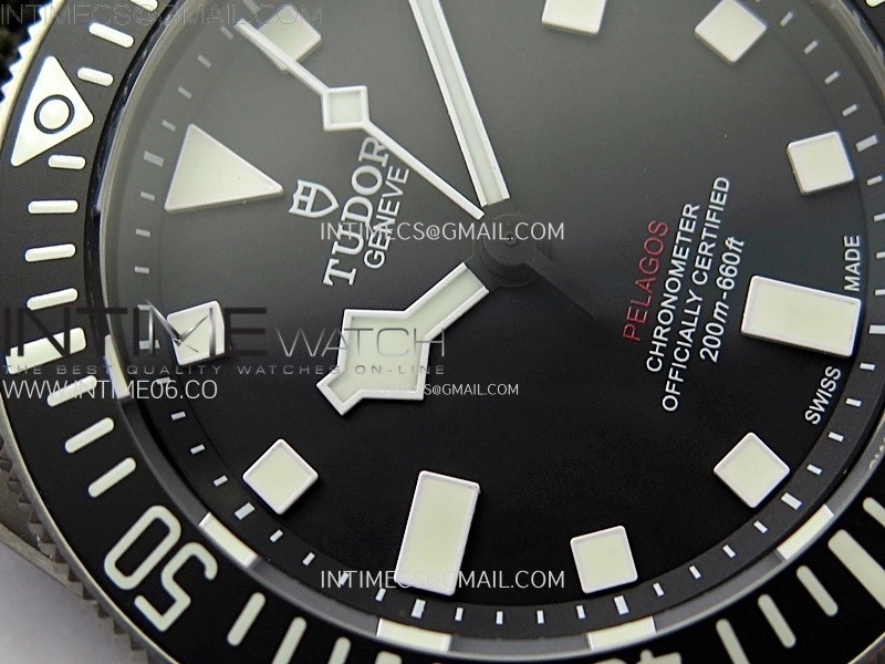 Pelagos M25717N-0001 Ti M+F 1:1 V4 Best Edition Black dial Black Ceramic Bezel on Nylon Strap Miyota 8N-24