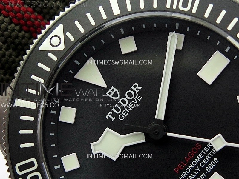Pelagos M25717N-0001 Ti M+F 1:1 V4 Best Edition Black dial Black Ceramic Bezel on Nylon Strap Miyota 8N-24