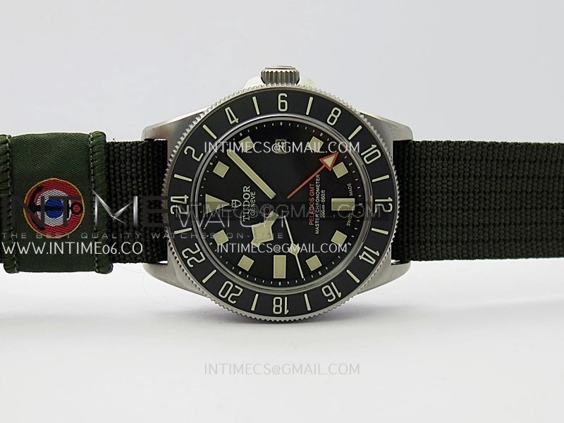 Pelagos M2542G247NU-0002 Ti M+F 1:1 V4 Best Edition Black dial Black Ceramic Bezel on Nylon Strap Miyota A2836
