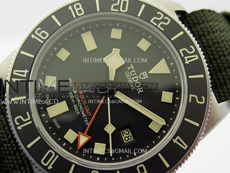 Pelagos M2542G247NU-0002 Ti M+F 1:1 V4 Best Edition Black dial Black Ceramic Bezel on Nylon Strap Miyota A2836