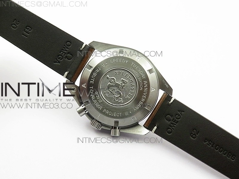 Speedmaster SS “Speedy Tuesday” OMF Best Edition Black Dial on Brown Leather Strap Manual Winding Chrono Movement