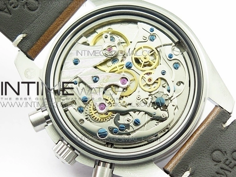 Speedmaster SS “Speedy Tuesday” OMF Best Edition Black Dial on Brown Leather Strap Manual Winding Chrono Movement