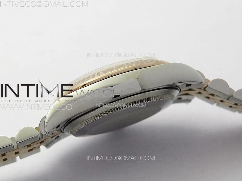 DateJust 31mm 278274 904L SS RG GMF Best Edition Silver Flowers Crystals Dial on 904L SS RG Jubilee Bracelet A2824