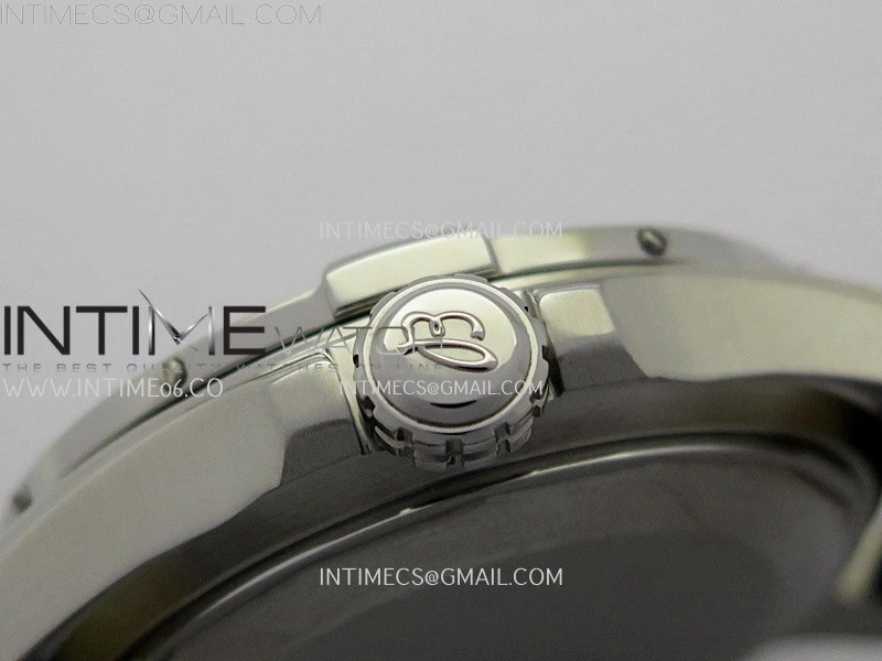 Avenger Chronometer 42mm GMT Red Second Hand SS BLSF 1:1 Best Version Black Dial On Black Nylon Strap A2836