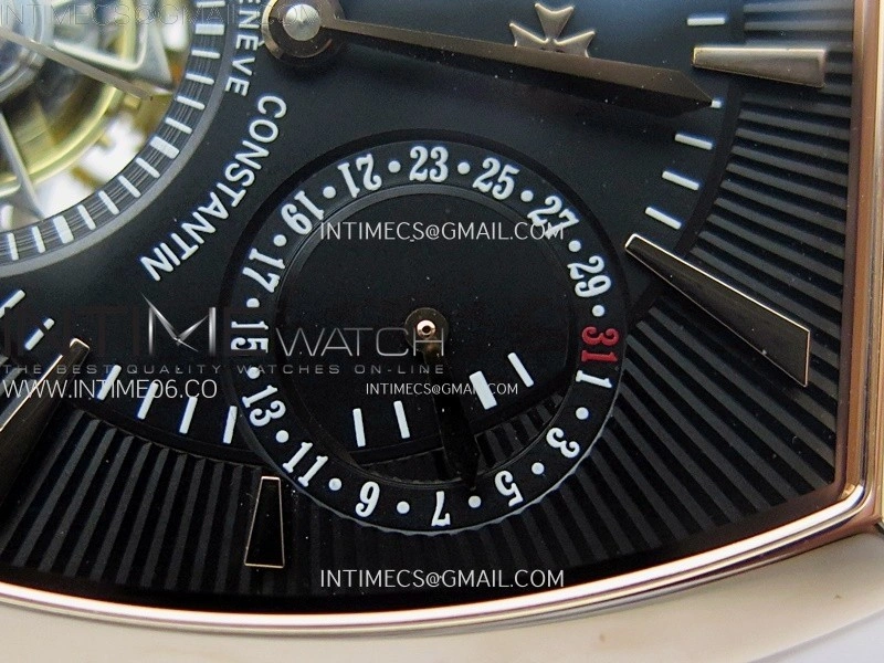 Malte Tourbillon RG AXF Best Edition Black Dial on Black Leather Strap