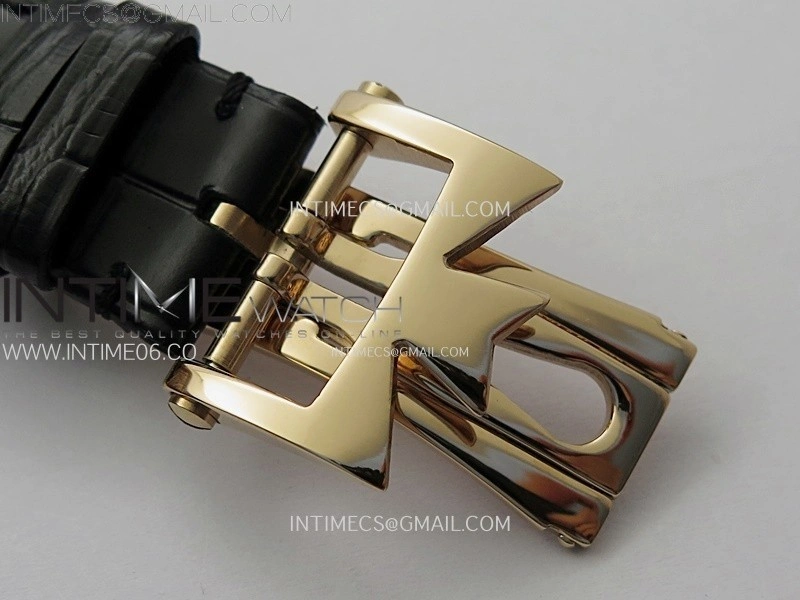 Malte Tourbillon RG AXF Best Edition Black Dial on Black Leather Strap