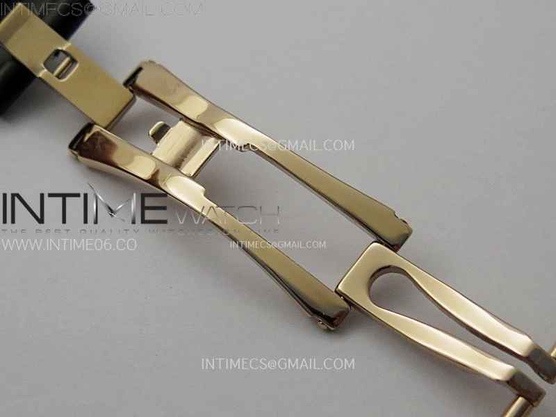 Malte Tourbillon RG AXF Best Edition Black Dial on Black Leather Strap