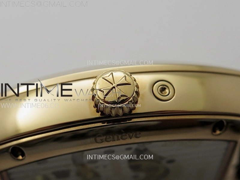 Malte Tourbillon RG AXF Best Edition White Dial on Black Leather Strap