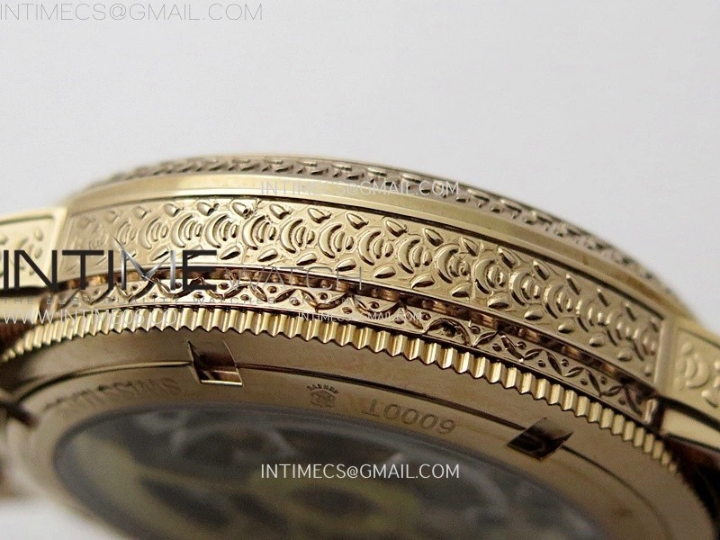 Malte Tourbillon RG AXF Skeleton Dial on Black Leather Strap