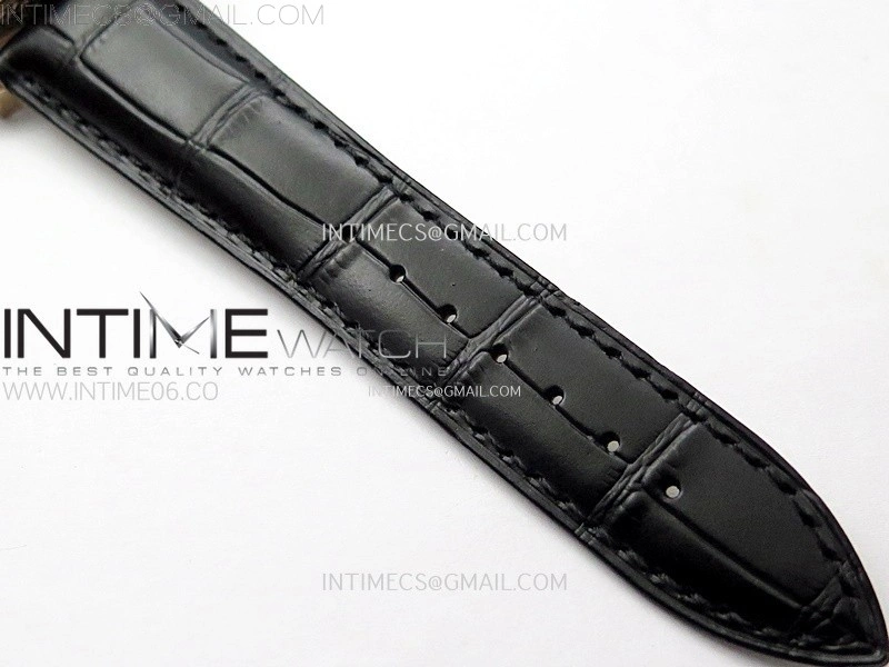 Malte Tourbillon RG AXF Skeleton Dial on Black Leather Strap
