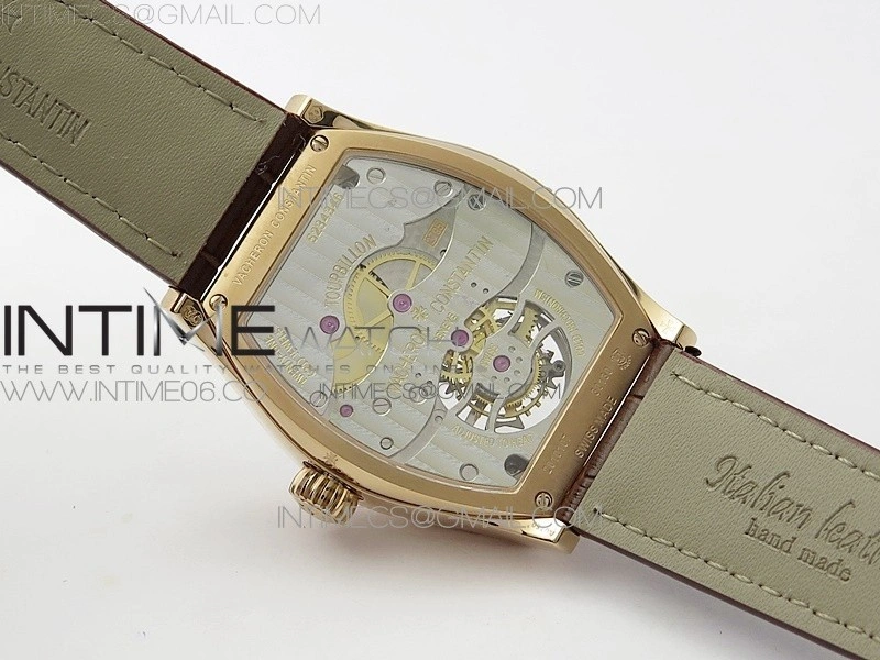 Malte Tourbillon RG VCR Best Edition Black Dial on Black Croco Leather Strap