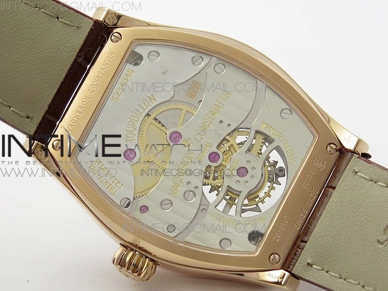 Malte Tourbillon RG VCR Best Edition Black Dial on Black Croco Leather Strap