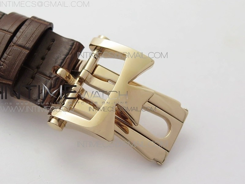 Malte Tourbillon RG VCR Best Edition White Dial on Brown Croco Leather Strap