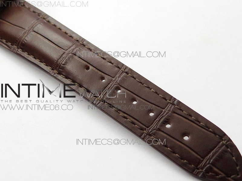 Malte Tourbillon RG VCR Best Edition White Dial on Brown Croco Leather Strap