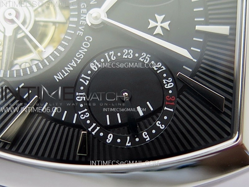 Malte Tourbillon SS AXF Best Edition Black Dial on Black Leather Strap