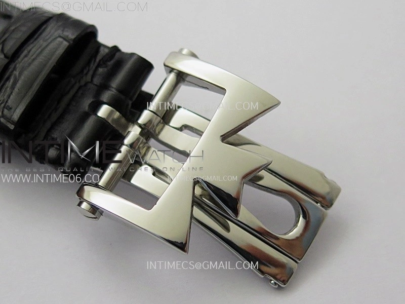 Malte Tourbillon SS AXF Best Edition Black Dial on Black Leather Strap