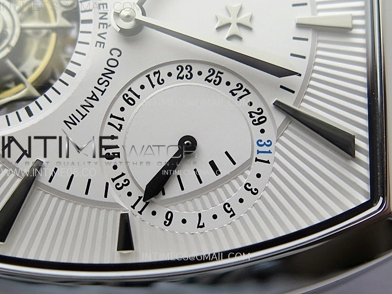 Malte Tourbillon SS AXF Best Edition White Dial on Black Leather Strap