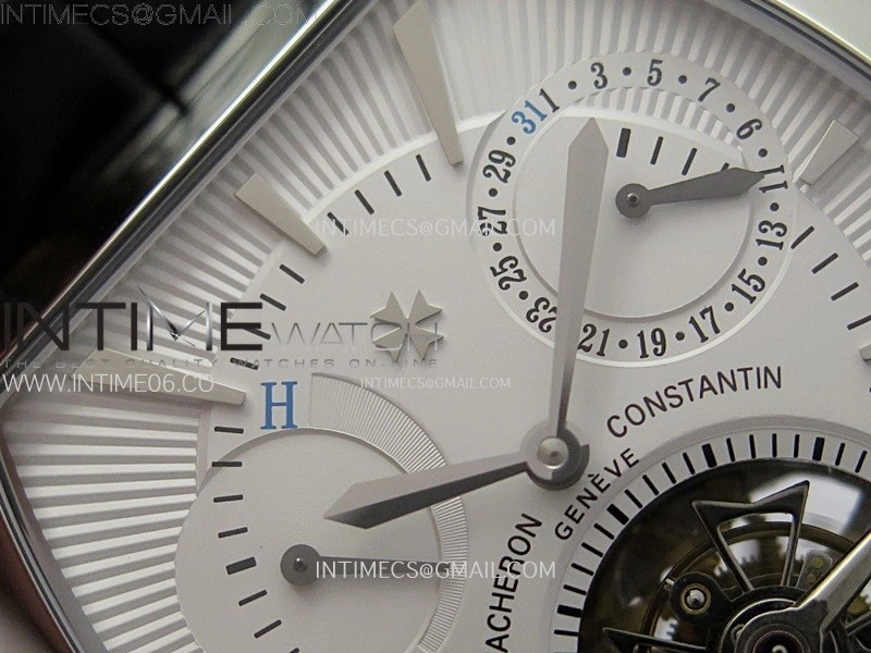 Malte Tourbillon SS AXF Best Edition White Dial on Black Leather Strap
