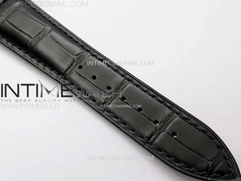 Malte Tourbillon SS AXF Best Edition White Dial on Black Leather Strap