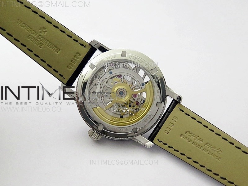 Malte Tourbillon SS AXF Skeleton Dial on Black Leather Strap