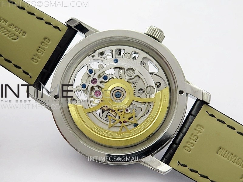 Malte Tourbillon SS AXF Skeleton Dial on Black Leather Strap