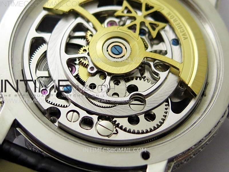 Malte Tourbillon SS AXF Skeleton Dial on Black Leather Strap