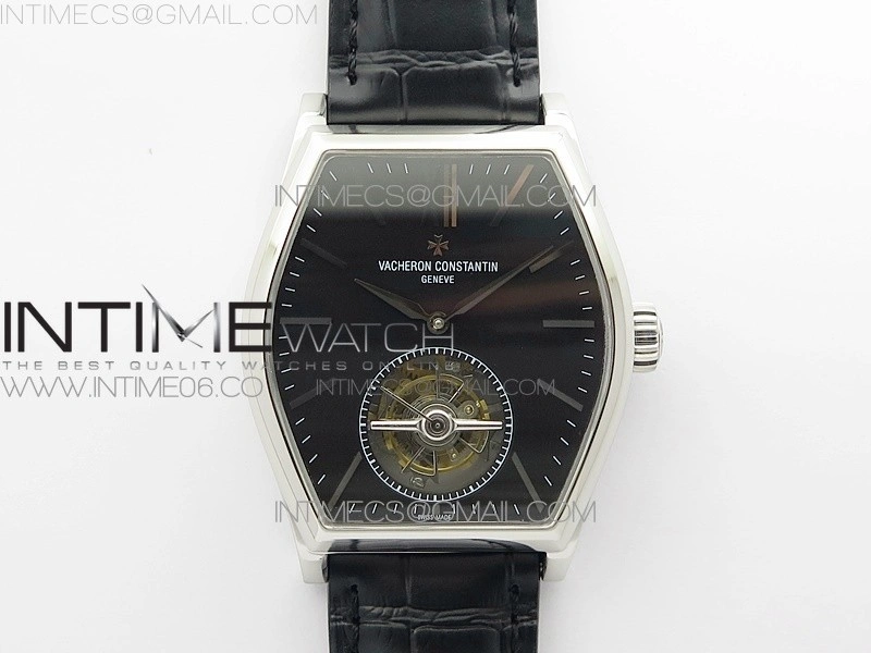 Malte Tourbillon SS VCR Best Edition Black Dial on Black Croco Leather Strap