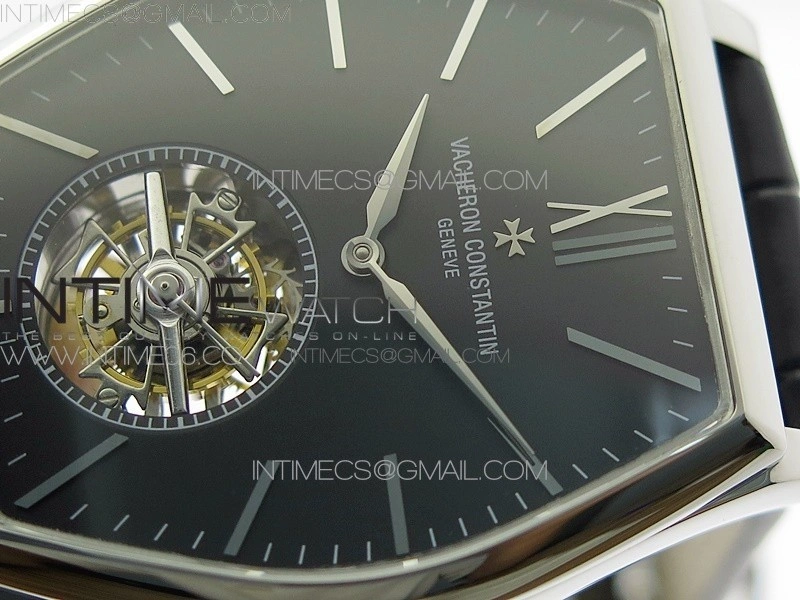 Malte Tourbillon SS VCR Best Edition Black Dial on Black Croco Leather Strap
