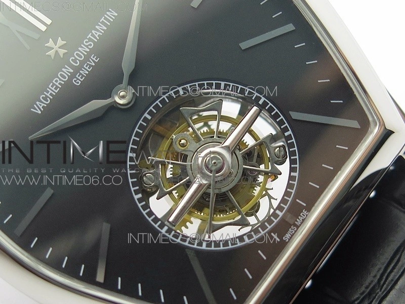 Malte Tourbillon SS VCR Best Edition Black Dial on Black Croco Leather Strap