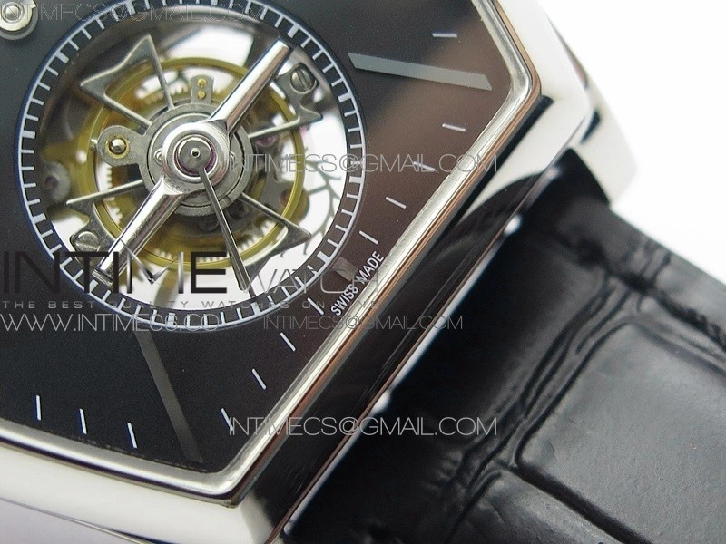 Malte Tourbillon SS VCR Best Edition Black Dial on Black Croco Leather Strap