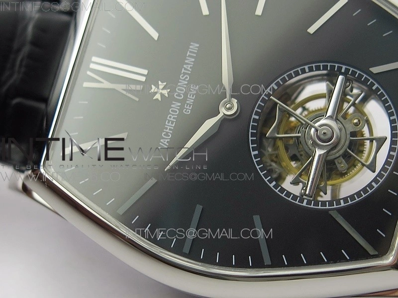 Malte Tourbillon SS VCR Best Edition Black Dial on Black Croco Leather Strap