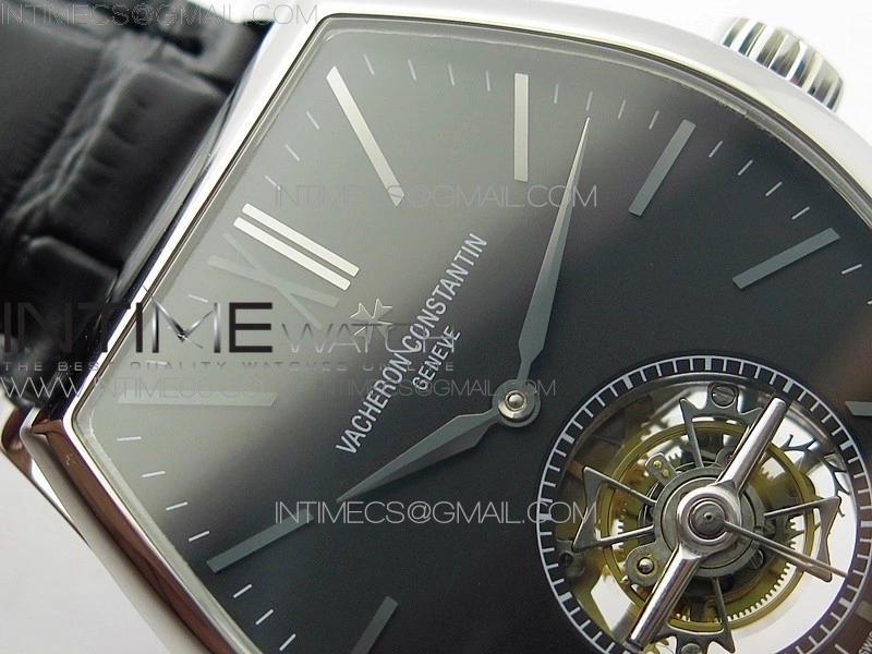 Malte Tourbillon SS VCR Best Edition Black Dial on Black Croco Leather Strap