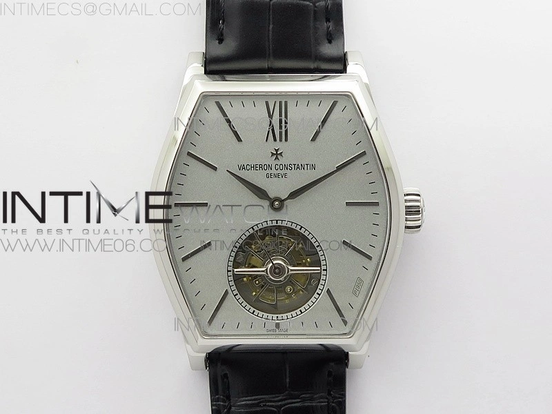 Malte Tourbillon SS VCR Best Edition Gray Dial on Black Croco Leather Strap