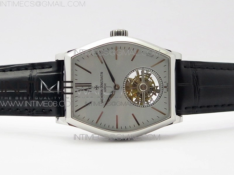 Malte Tourbillon SS VCR Best Edition Gray Dial on Black Croco Leather Strap