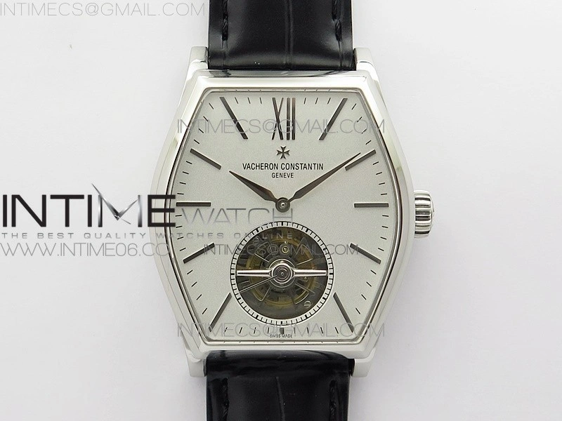 Malte Tourbillon SS VCR Best Edition White Dial on Black Croco Leather Strap