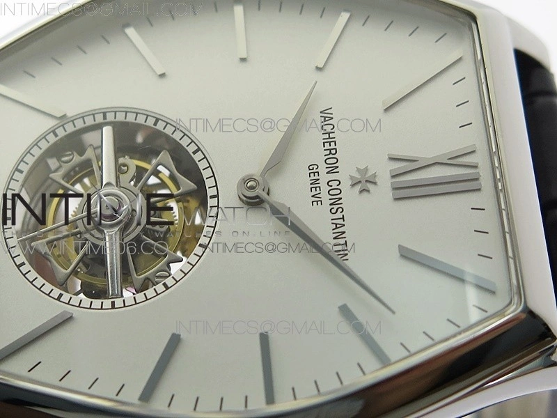 Malte Tourbillon SS VCR Best Edition White Dial on Black Croco Leather Strap
