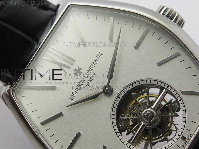 Malte Tourbillon SS VCR Best Edition White Dial on Black Croco Leather Strap