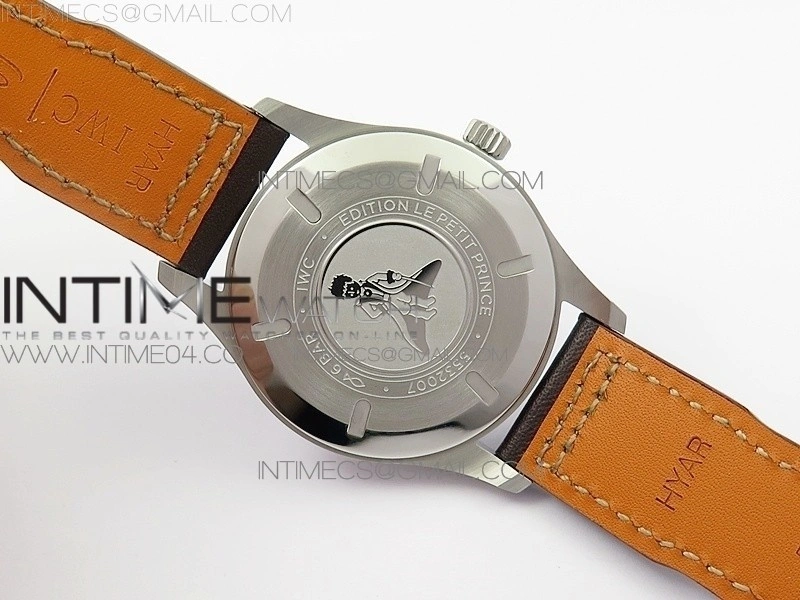 Mark XVIII IW327010 SS M+F 1:1 Best Edition Blue Dial on Brown Leather Strap A2892