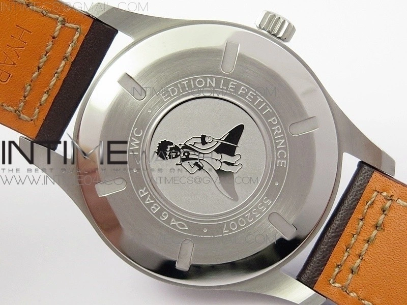 Mark XVIII IW327010 SS M+F 1:1 Best Edition Blue Dial on Brown Leather Strap A2892