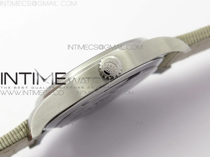 Mark XVIII IW327012 SS M+F 1:1 Best Edition White Dial on White Nylon Strap A2892